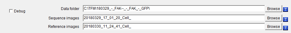 Data folder and file names definitions