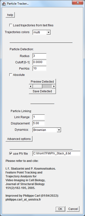 ParticleTracker_2D GUI